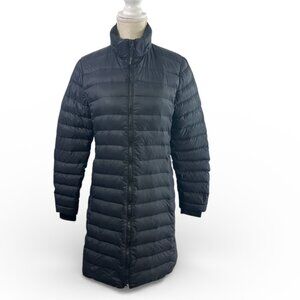 K-Way Down Coat Jacket Parka Black Women's size Small